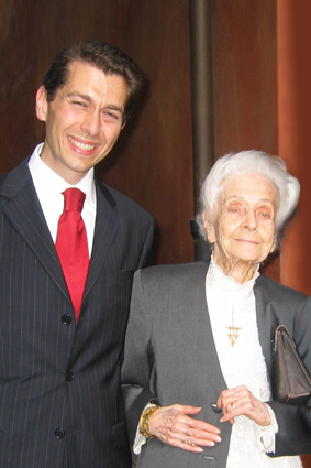 Michele De Gasperis con Rita Levi-Montalcini