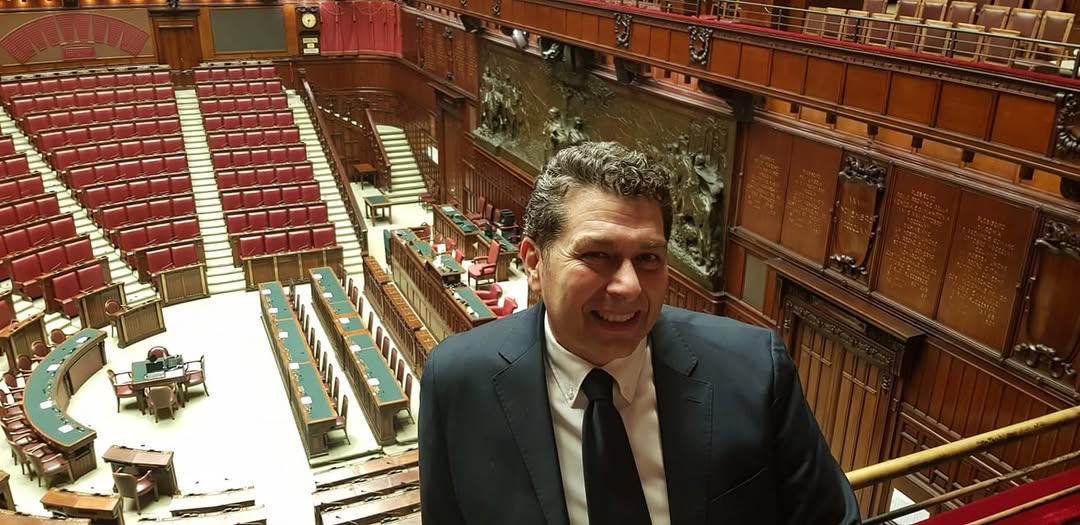 Michele De Gasperis nell’aula della Camera dei deputati